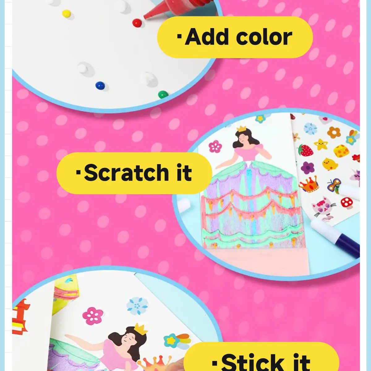 🌈✨ Magic Scratch Reveal Screen-Free Kids Activity
