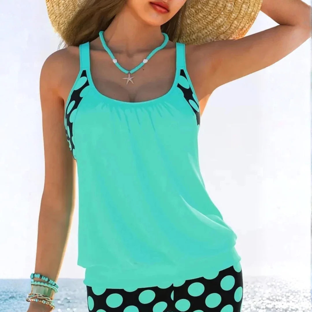 AzMuse™ Polka Dot Hollow-Out Bikini Set — Flirty Cut-Out Swimwear for Sunny Days
