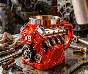 🎁 Thoughtful Gift – 3D Engine Mug🔥