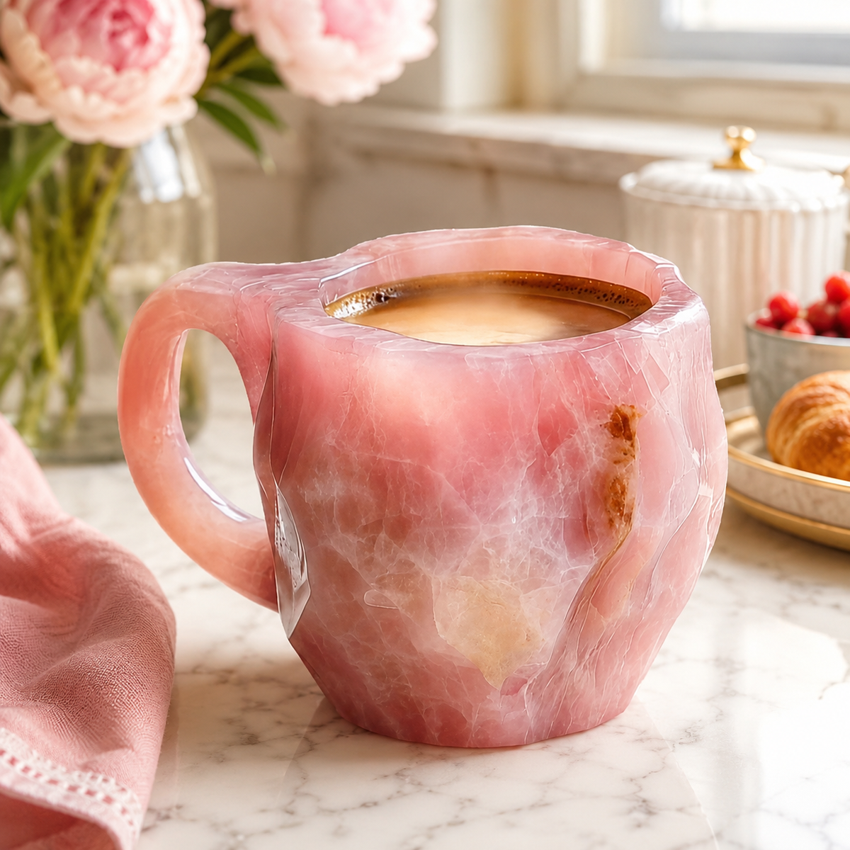 💎Gemstone-Inspired Sculptural Mug – Artistic Geode-Style Coffee Cup ☕✨