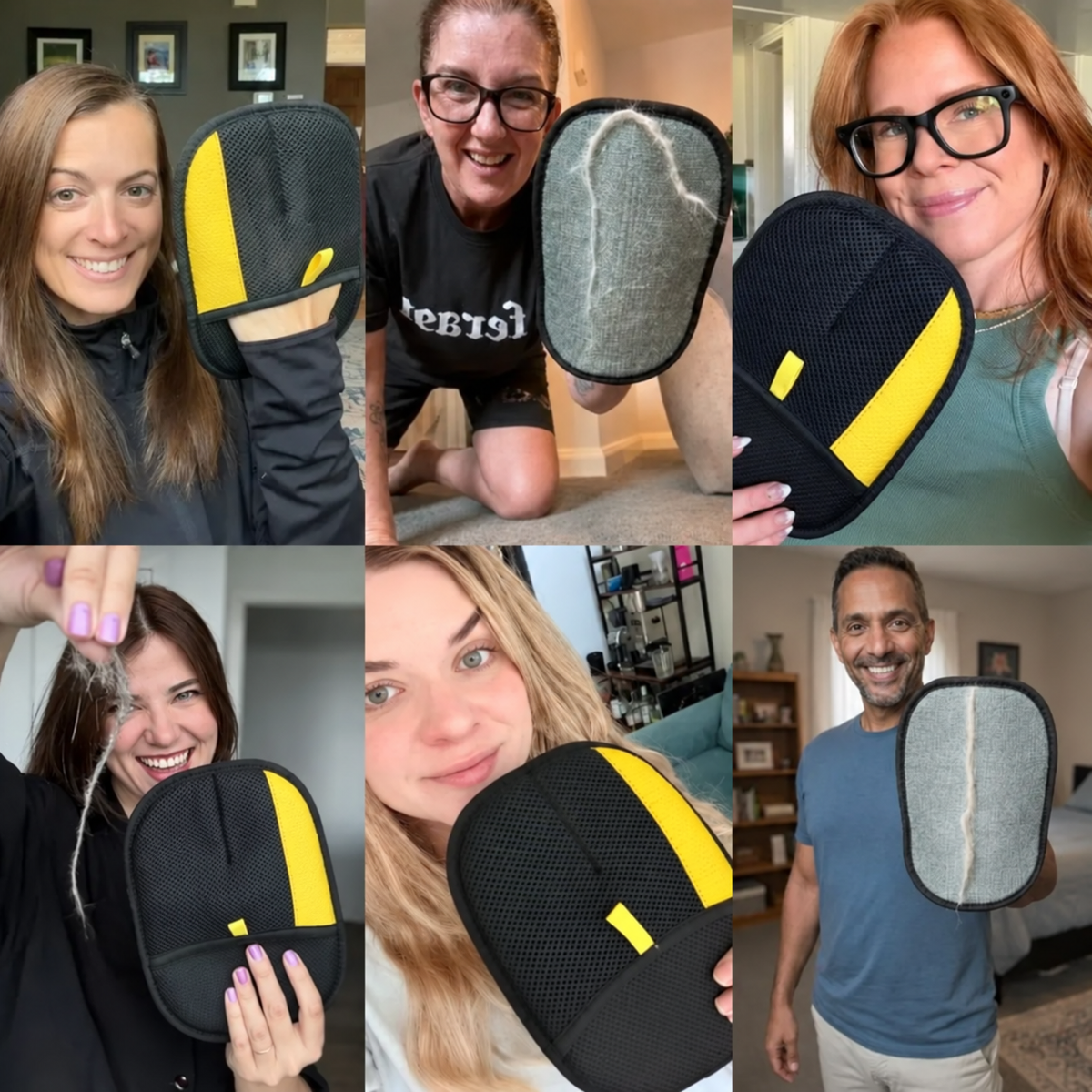 😺🐕Reusable Pet Hair Remover Glove – Fur-Free Furniture in Seconds