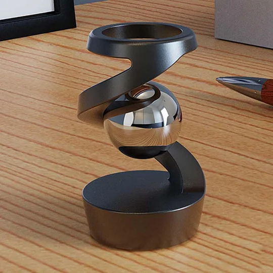 🎉Vortex Helix Floating Sphere Kinetic Desk Sculpture✨