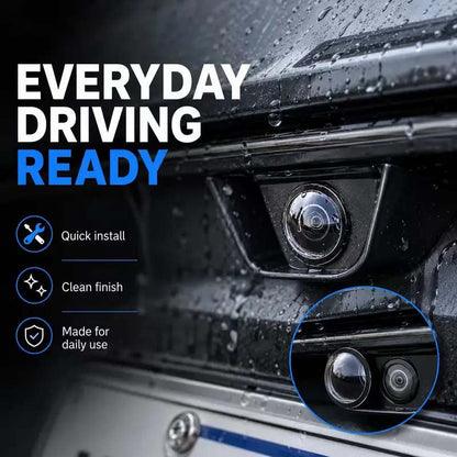 🚗 Mirror Shape 360 Panoramic Rearview Car Camera Lens Cover 🚗