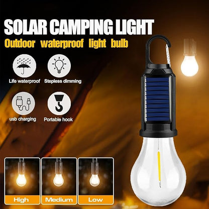 🔥🔥🔥Solar Tent Lights USB Rechargeable Led Camping Lantern