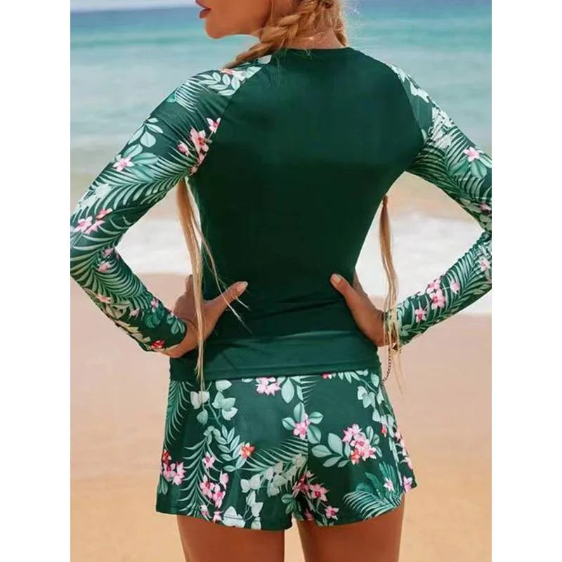 Noa | Long-Sleeve Two-Piece Surfing Swimsuit for Full Coverage and Peak Performance