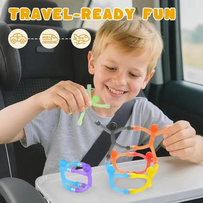 Child connecting flexible magnetic building figures
