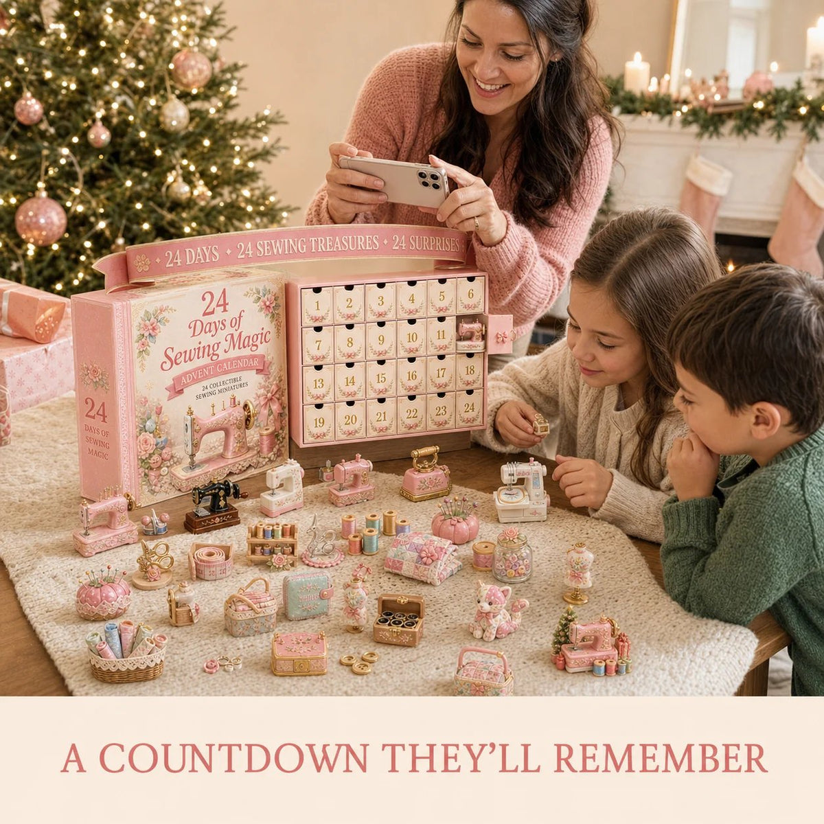 ⏳ Last Day 70% OFF – 🧵24 Days Of 2D Sewing Magic Advent Calendar | 24 Sewing-Inspired Miniatures for Craft Lovers, Quilters & Handmade Enthusiasts 🎁