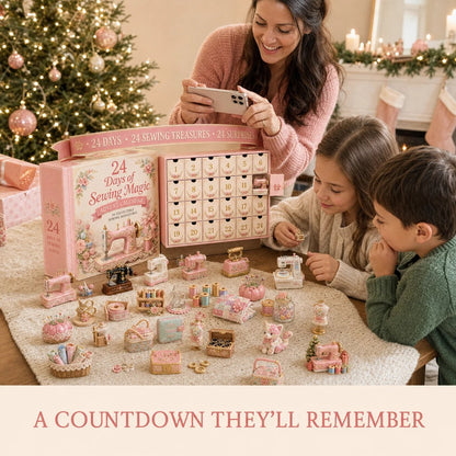 ⏳ Last Day 70% OFF – 🧵24 Days Of 2D Sewing Magic Advent Calendar | 24 Sewing-Inspired Miniatures for Craft Lovers, Quilters & Handmade Enthusiasts 🎁