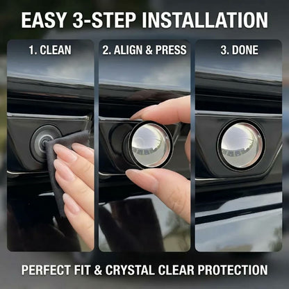 🚗 Mirror Shape 360 Panoramic Rearview Car Camera Lens Cover 🚗