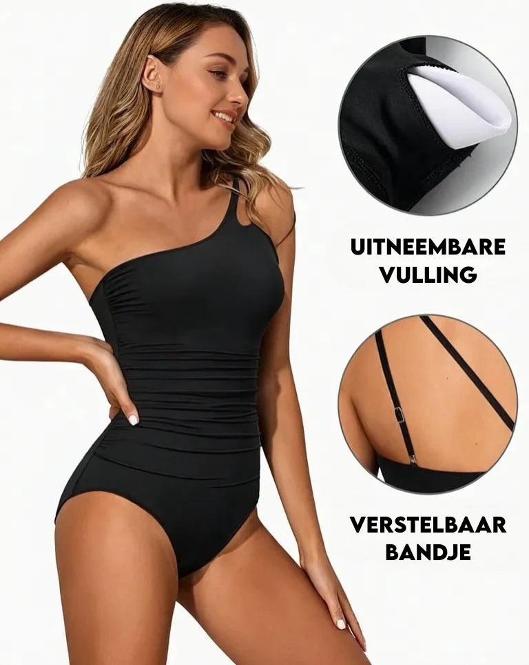Elegant One Shoulder Swimsuit