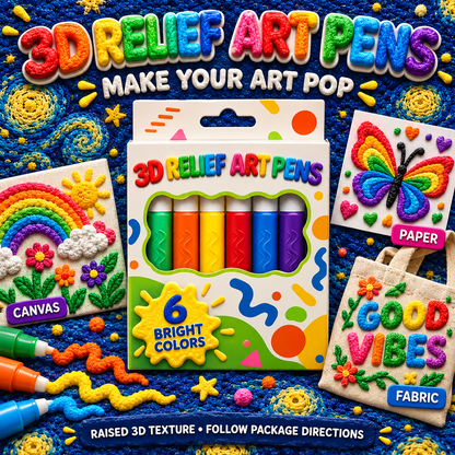 🌈3D Puffy Paint Pens✨