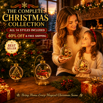 🎄🎄 Glowing Christmas Story Ornament – Light-Up Mini Holiday Scene✨