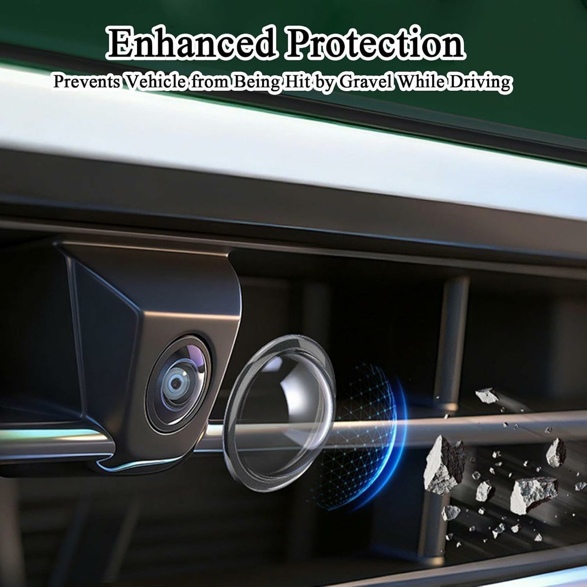 🚗 Mirror Shape 360 Panoramic Rearview Car Camera Lens Cover 🚗
