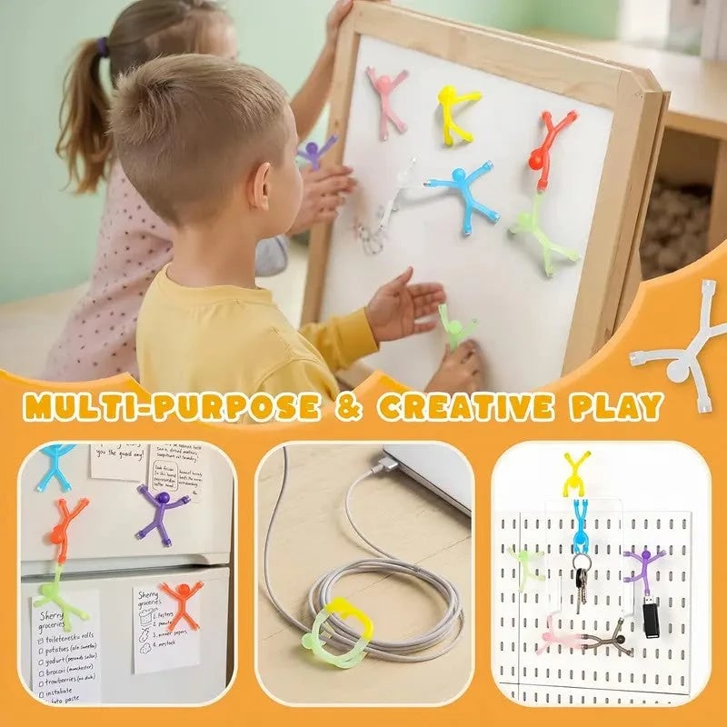 Magnetic building figures formed into creative shapes