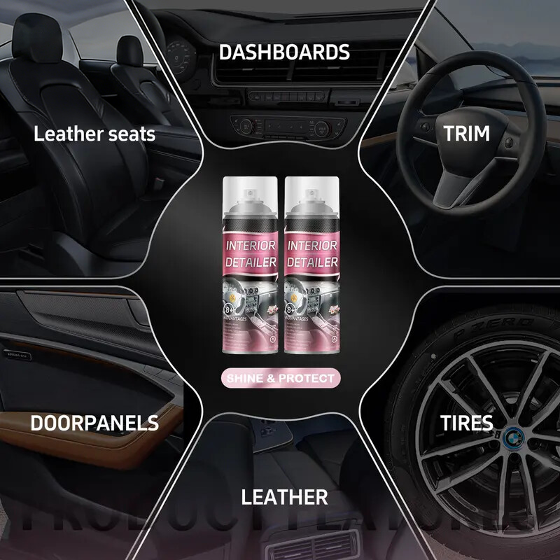 Interior protectant spray detail