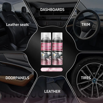 Interior protectant spray detail