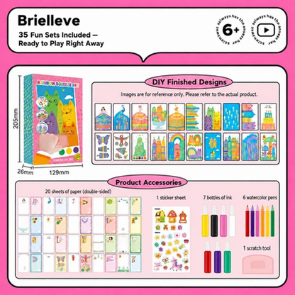 🌈✨ Magic Scratch Reveal Screen-Free Kids Activity