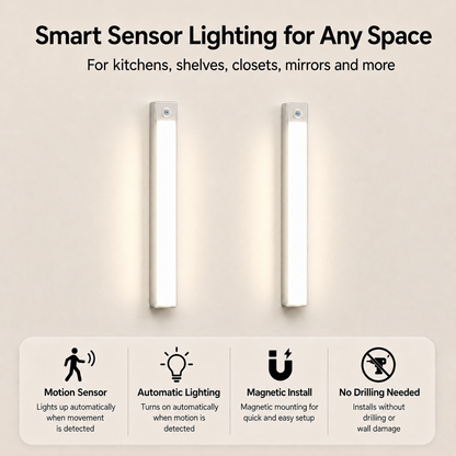 💡Rechargeable Motion Sensor Under-Cabinet LED Light