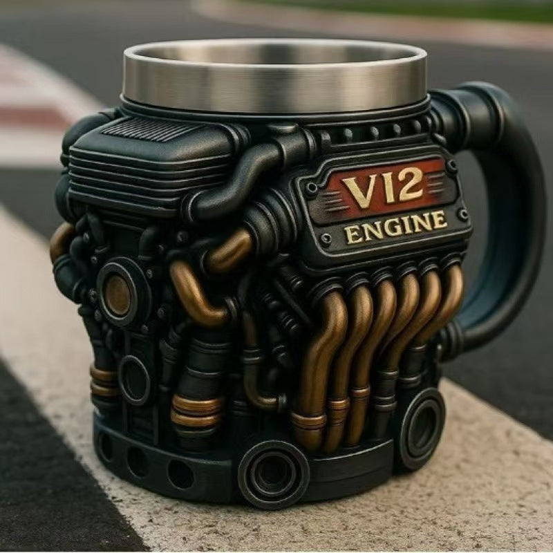 🎁 Thoughtful Gift – 3D Engine Mug🔥