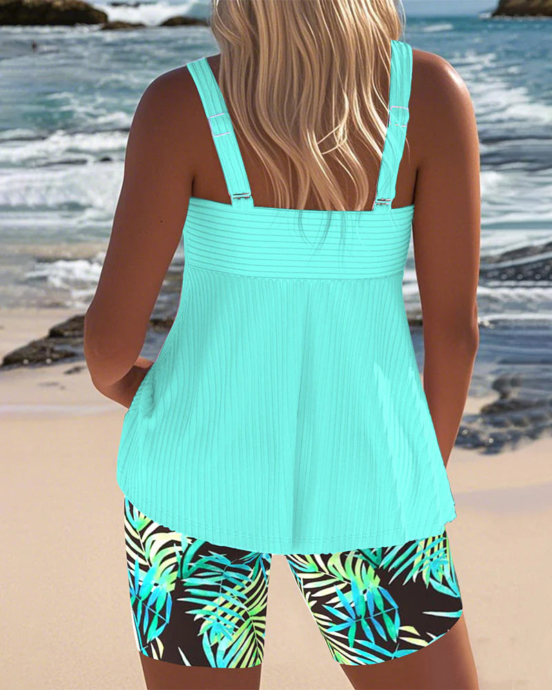 Muse® Colorful Tankini Set – Vibrant, Flattering Swimwear for Pool & Beach