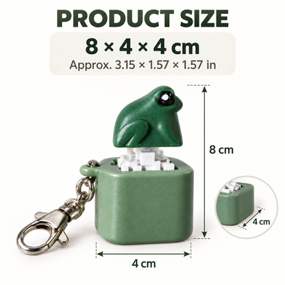 🐸 Light-Up Frog Fidget Keychain with Fun Sound Effects ✨