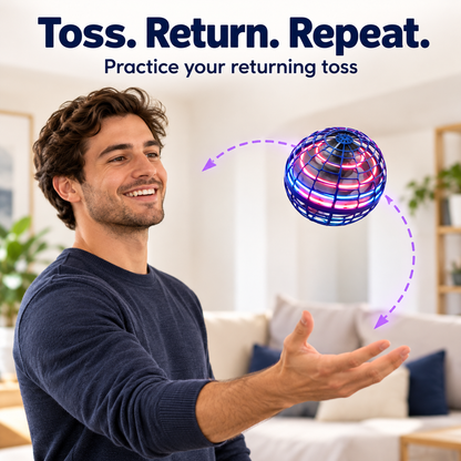 🔥Galaxy Flying Ball – LED Toy for Family Fun