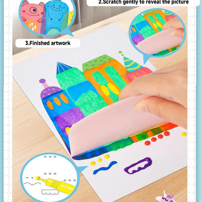 🌈✨ Magic Scratch Reveal Screen-Free Kids Activity