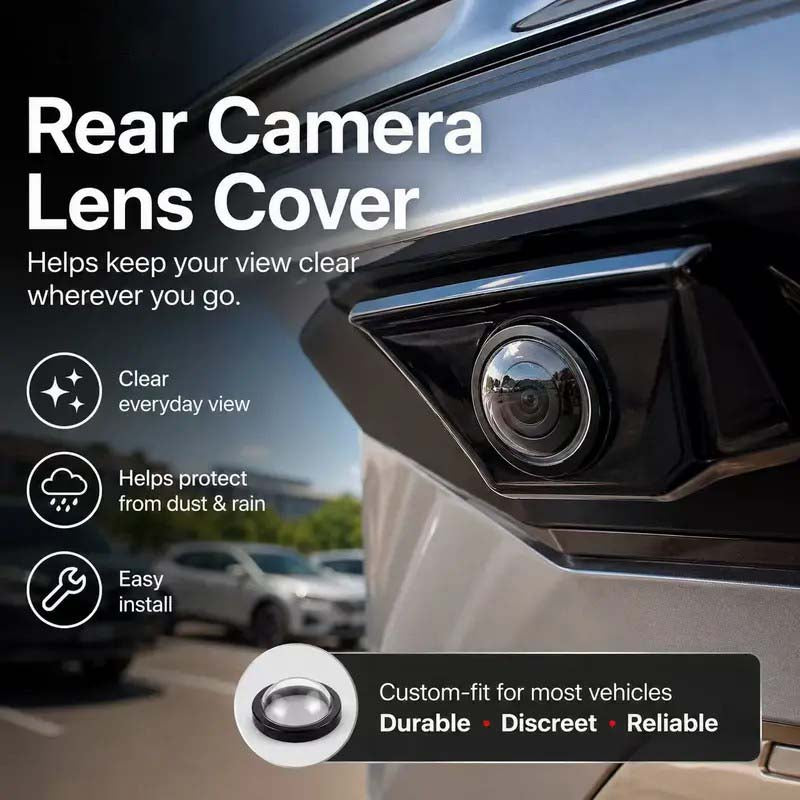 🚗 Mirror Shape 360 Panoramic Rearview Car Camera Lens Cover 🚗