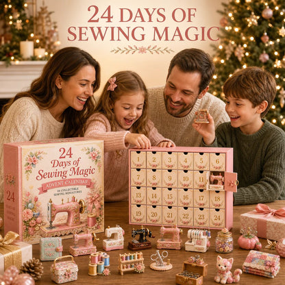 ⏳ Last Day 70% OFF – 🧵24 Days Of 2D Sewing Magic Advent Calendar | 24 Sewing-Inspired Miniatures for Craft Lovers, Quilters & Handmade Enthusiasts 🎁
