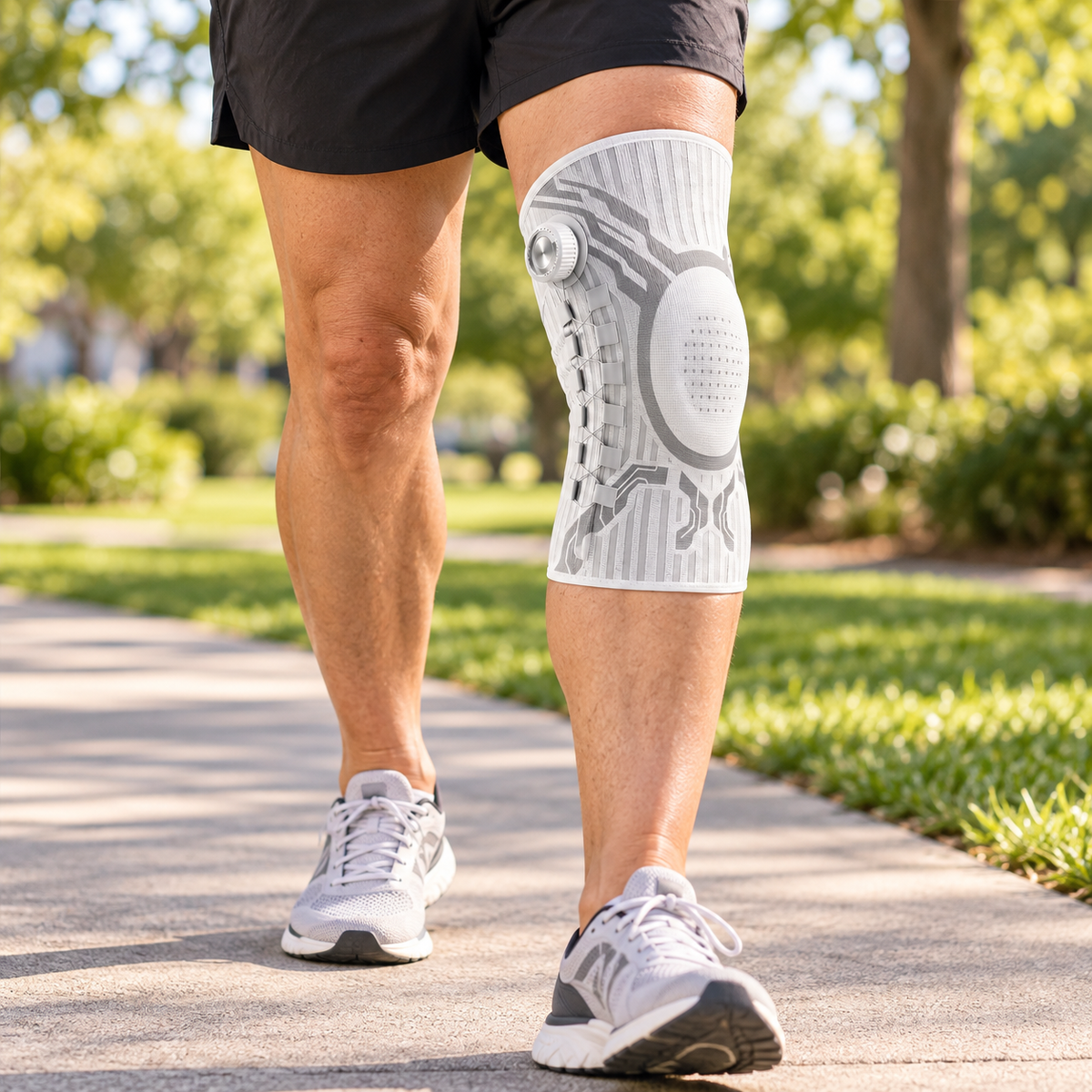 Adjustable Hinged Knee Brace with Dial Fit