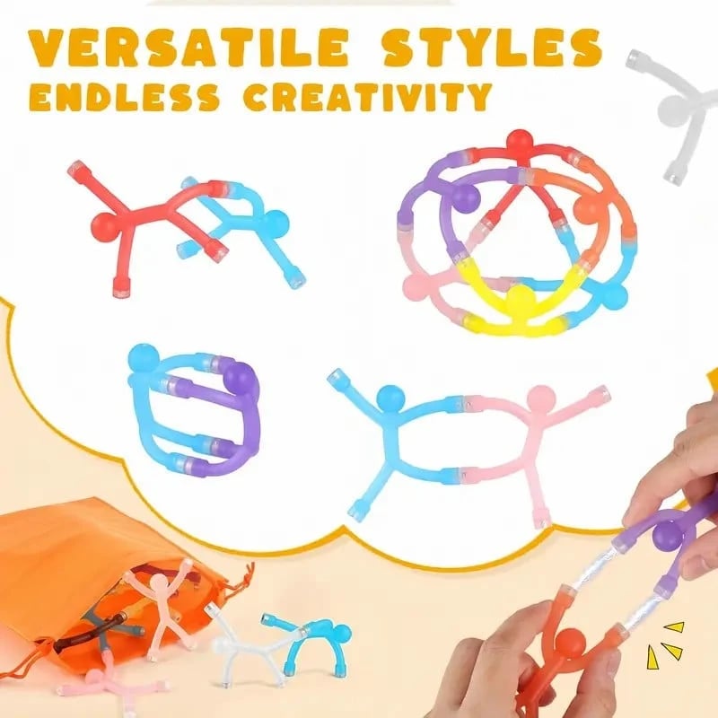 Magnetic figure bundle for larger creative builds