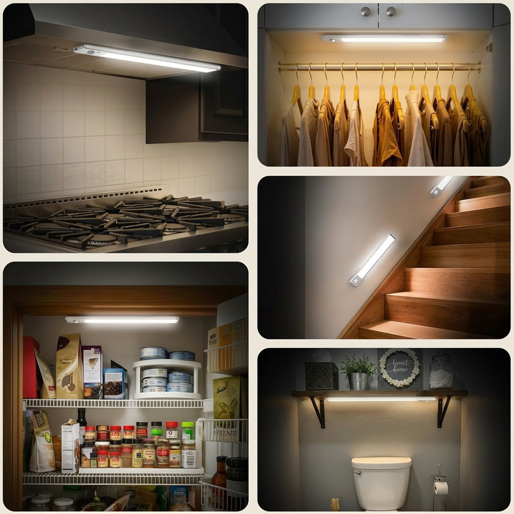 💡Rechargeable Motion Sensor Under-Cabinet LED Light